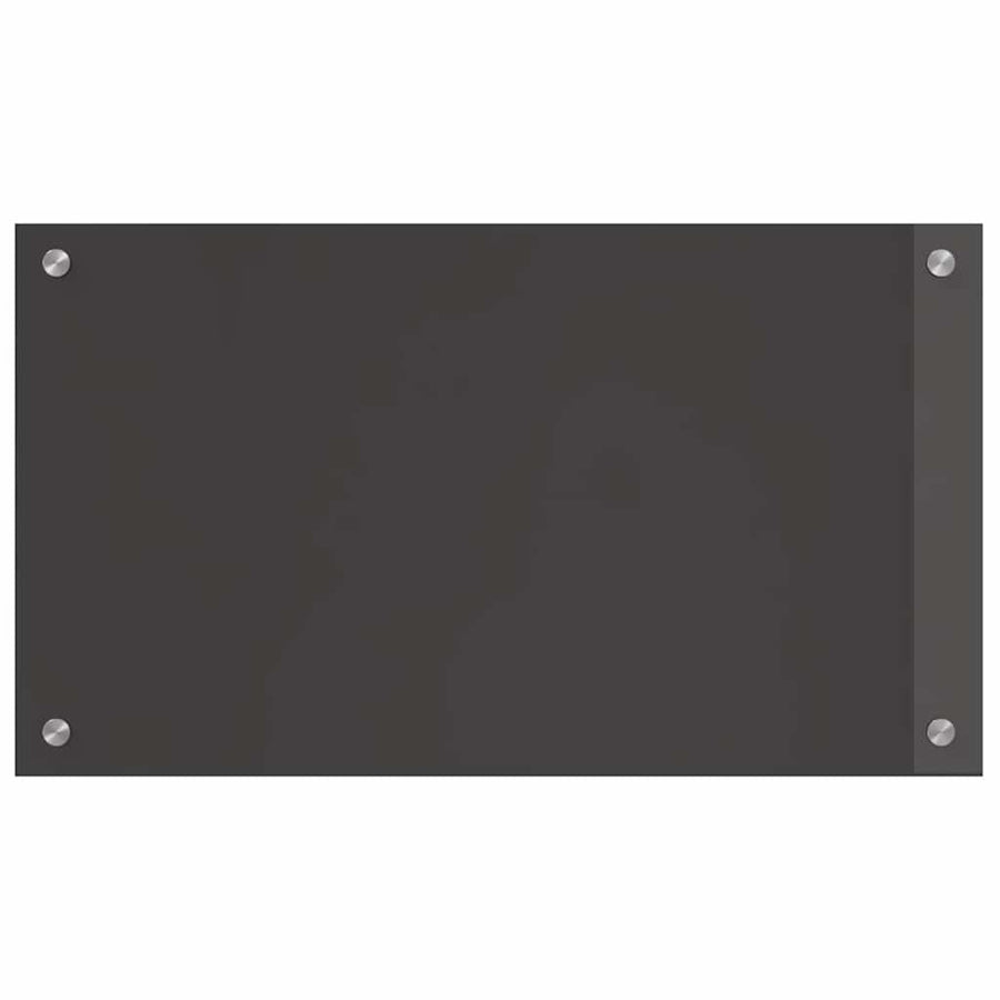 Keukenachterwand 2 pcs Donkergrijs 70 x 40 cm gehard glas