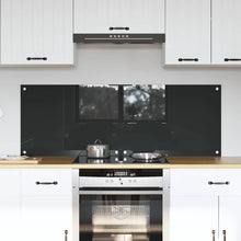 Keukenachterwand 2 pcs Donkergrijs 70 x 50 cm gehard glas