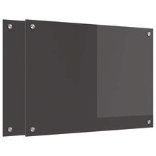 Keukenachterwand 2 pcs Donkergrijs 70 x 50 cm gehard glas