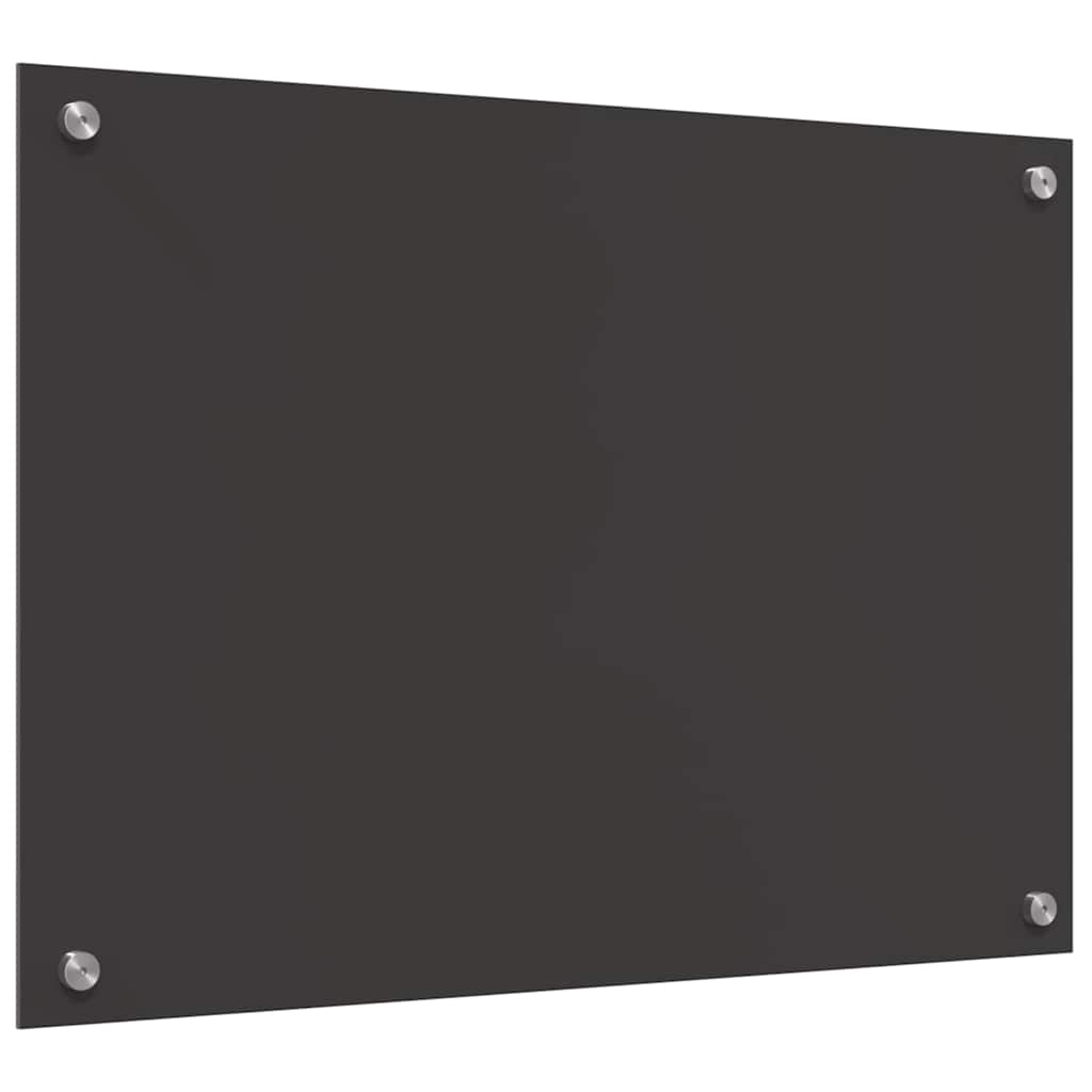 Keukenachterwand 2 pcs Donkergrijs 70 x 50 cm gehard glas