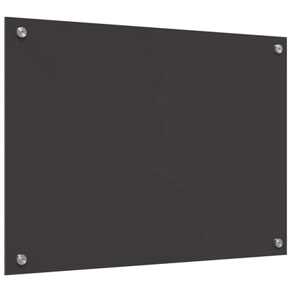 Keukenachterwand 2 pcs Donkergrijs 70 x 50 cm gehard glas