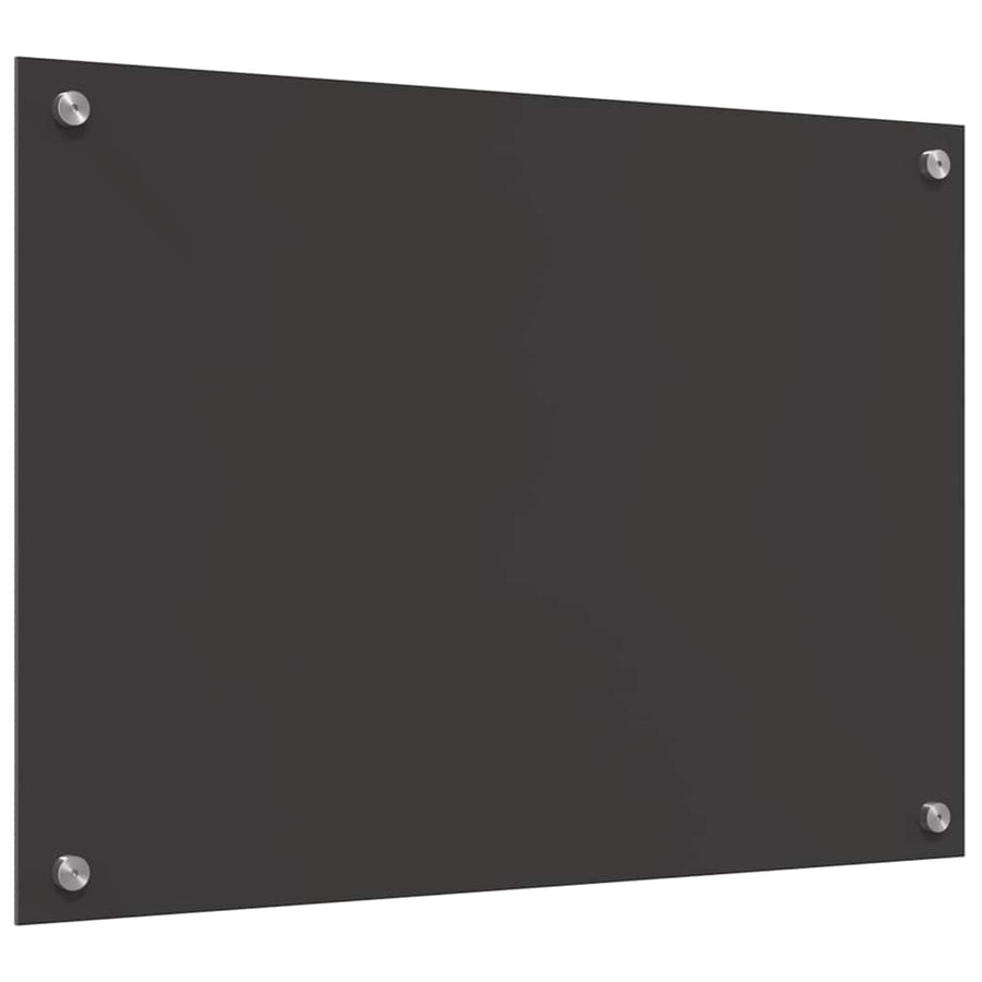 Keukenachterwand 2 pcs Donkergrijs 70 x 50 cm gehard glas