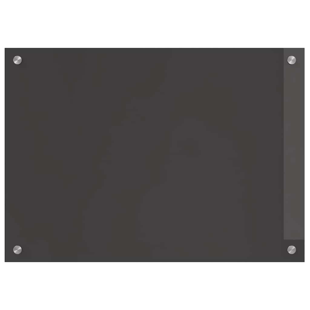 Keukenachterwand 2 pcs Donkergrijs 70 x 50 cm gehard glas