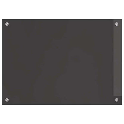 Keukenachterwand 2 pcs Donkergrijs 70 x 50 cm gehard glas