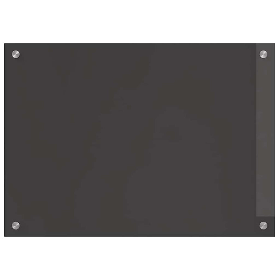Keukenachterwand 2 pcs Donkergrijs 70 x 50 cm gehard glas