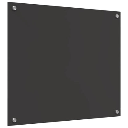 Keukenachterwand 2 pcs Donkergrijs 70 x 60 cm gehard glas
