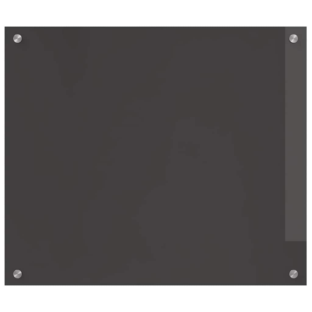 Keukenachterwand 2 pcs Donkergrijs 70 x 60 cm gehard glas