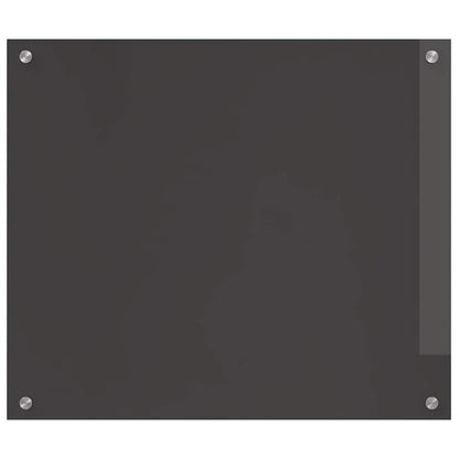 Keukenachterwand 2 pcs Donkergrijs 70 x 60 cm gehard glas