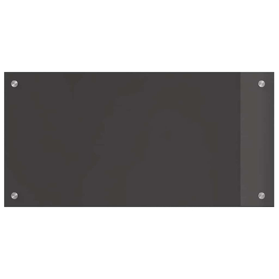 Keuken Achterwand 2 pcs Donkergrijs 80 x 40 cm gehard glas