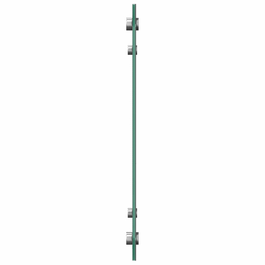 Keuken Achterwand 2 pcs Donkergrijs 80 x 40 cm gehard glas