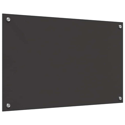 Keuken Achterwand 2 pcs Donkergrijs 80 x 50 cm gehard glas