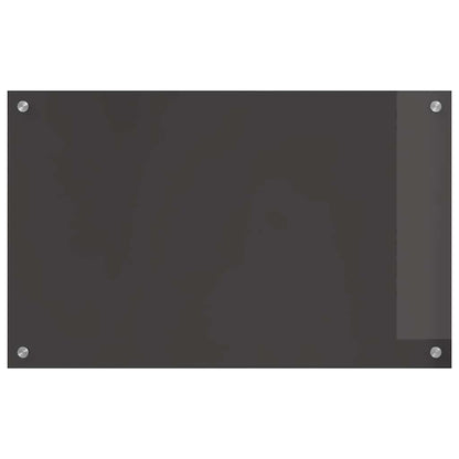 Keuken Achterwand 2 pcs Donkergrijs 80 x 50 cm gehard glas