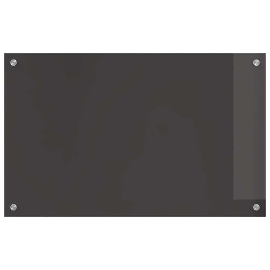 Keuken Achterwand 2 pcs Donkergrijs 80 x 50 cm gehard glas