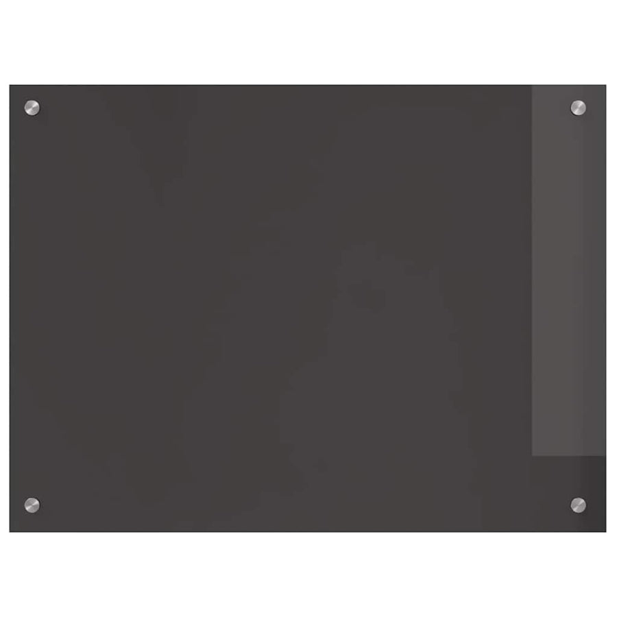 Keukenachterwand 2 pcs Donkergrijs 80 x 60 cm gehard glas