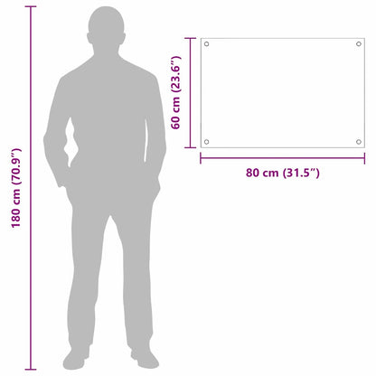 Keukenachterwand 2 pcs Donkergrijs 80 x 60 cm gehard glas