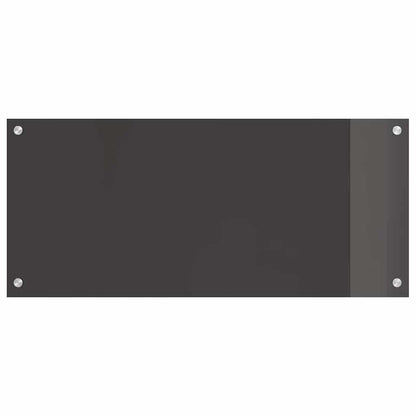 Keuken Achterwand 2 pcs Donkergrijs 90 x 40 cm gehard glas