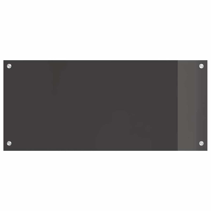 Keuken Achterwand 2 pcs Donkergrijs 90 x 40 cm gehard glas