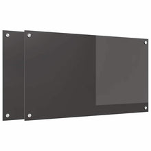 Keuken Achterwand 2 pcs Donkergrijs 90 x 50 cm gehard glas