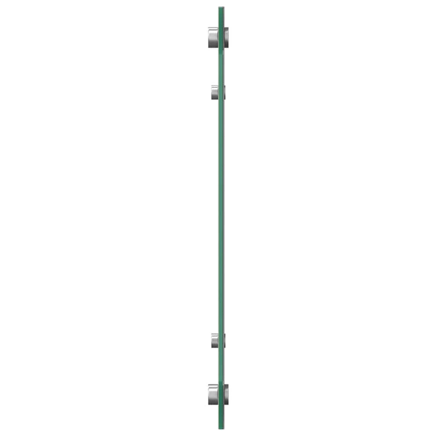 Keuken Achterwand 2 pcs Donkergrijs 90 x 50 cm gehard glas