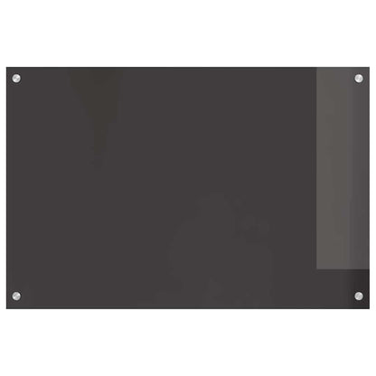 Keuken Achterwand 2 pcs Donkergrijs 90 x 60 cm gehard glas
