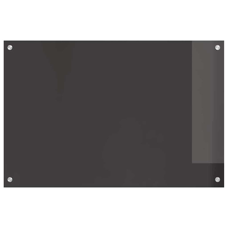 Keuken Achterwand 2 pcs Donkergrijs 90 x 60 cm gehard glas