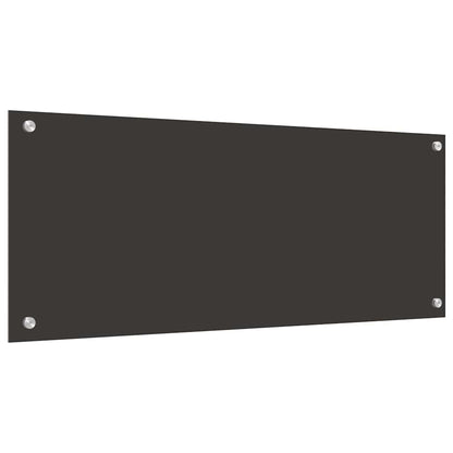Keuken Achterwand 2 pcs Donkergrijs 100 x 40 cm gehard glas