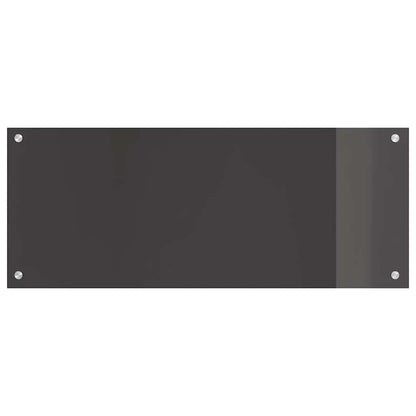 Keuken Achterwand 2 pcs Donkergrijs 100 x 40 cm gehard glas