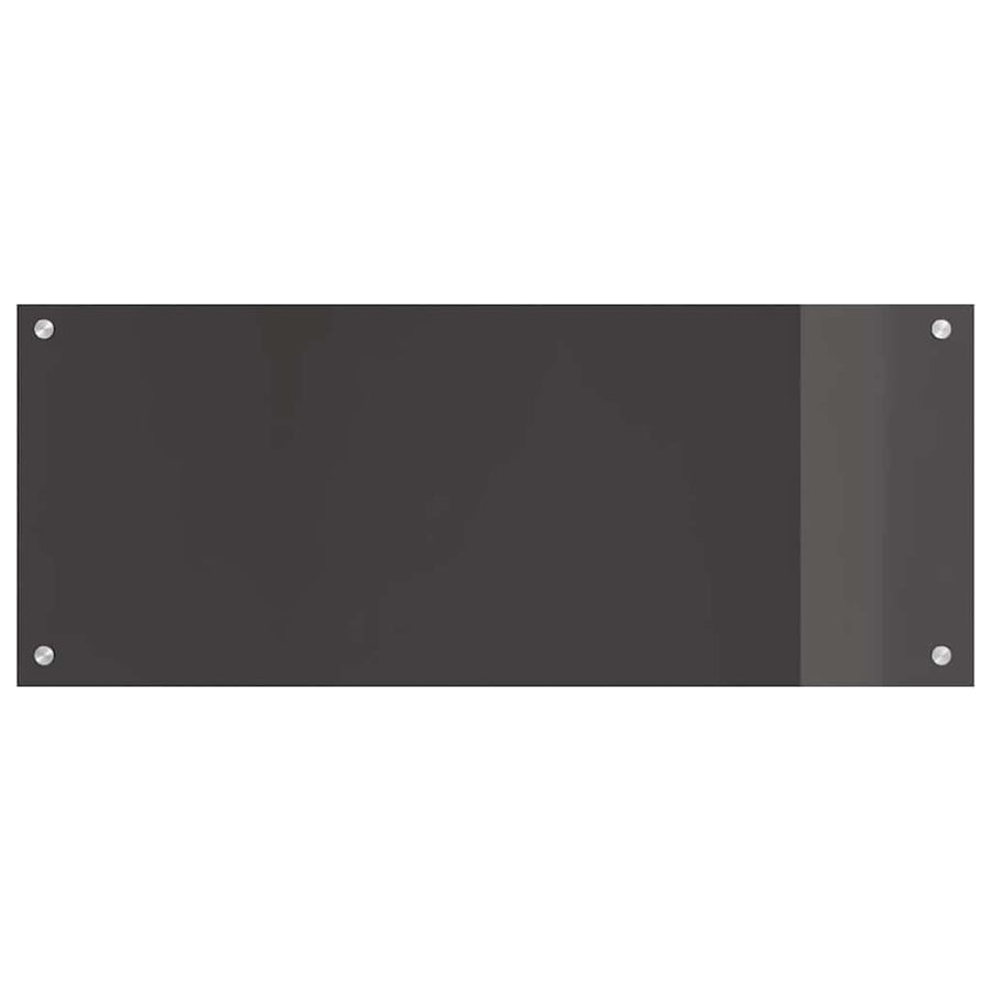 Keuken Achterwand 2 pcs Donkergrijs 100 x 40 cm gehard glas