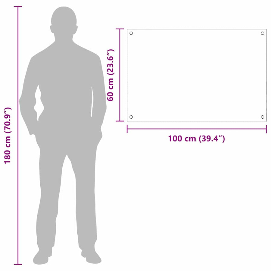 Keuken Achterwand 2 pcs Donkergrijs 100 x 60 cm gehard glas