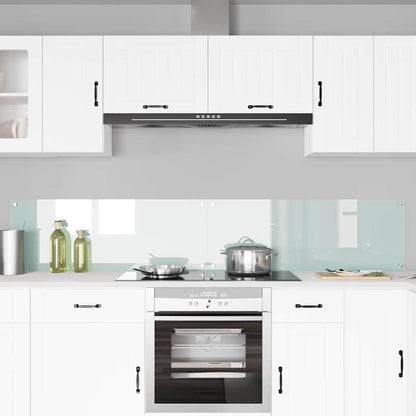 Keuken Achterwand 2 pcs Wit 110 x 40 cm gehard glas