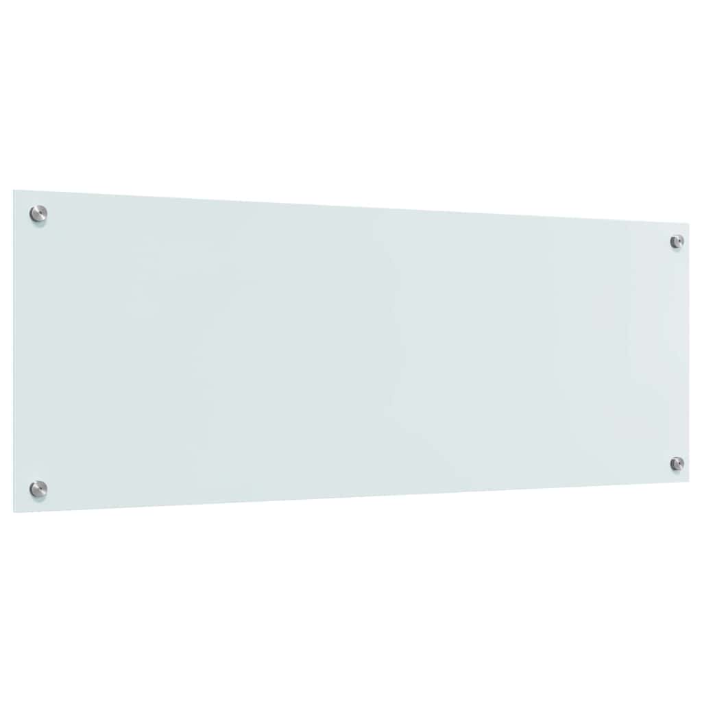 Keuken Achterwand 2 pcs Wit 110 x 40 cm gehard glas