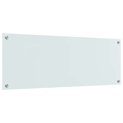 Keuken Achterwand 2 pcs Wit 110 x 40 cm gehard glas