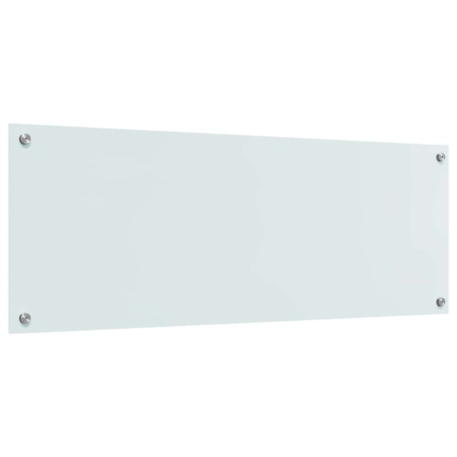 Keuken Achterwand 2 pcs Wit 110 x 40 cm gehard glas