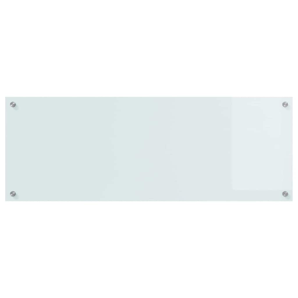 Keuken Achterwand 2 pcs Wit 110 x 40 cm gehard glas