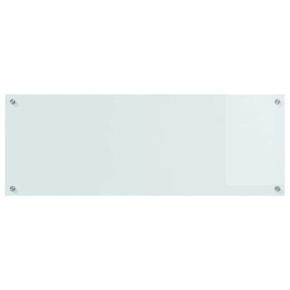 Keuken Achterwand 2 pcs Wit 110 x 40 cm gehard glas