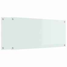 Keuken Achterwand 2 pcs Wit 110 x 50 cm gehard glas