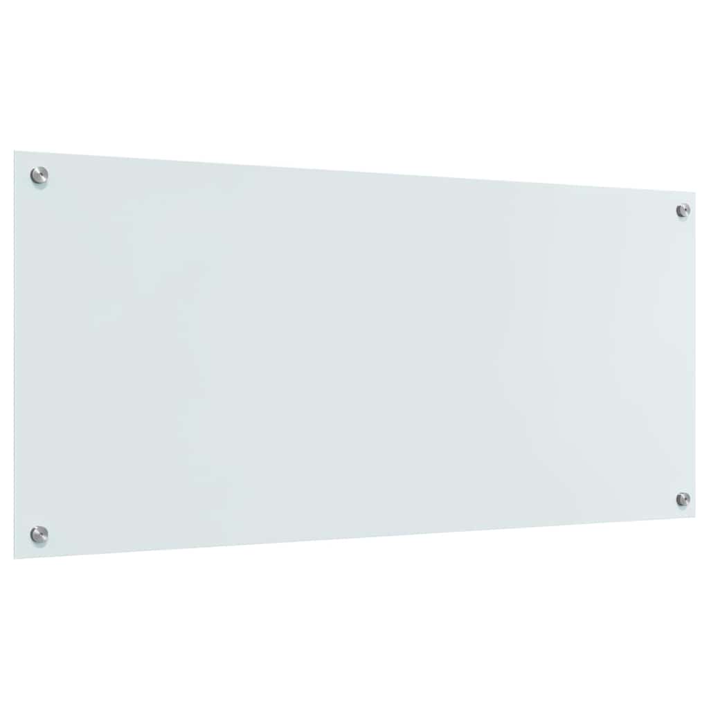 Keuken Achterwand 2 pcs Wit 110 x 50 cm gehard glas