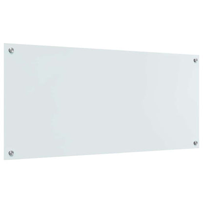 Keuken Achterwand 2 pcs Wit 110 x 50 cm gehard glas