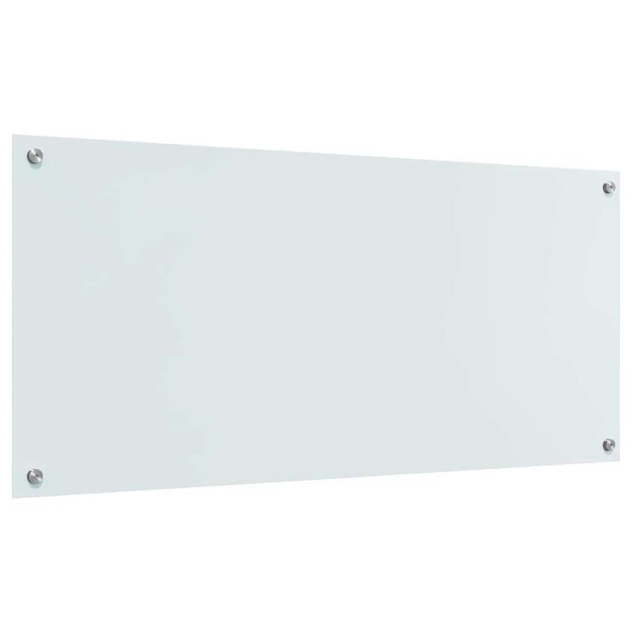 Keuken Achterwand 2 pcs Wit 110 x 50 cm gehard glas