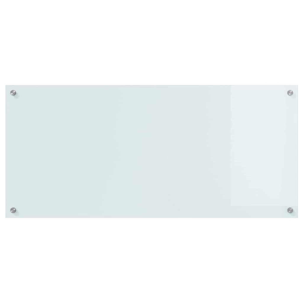 Keuken Achterwand 2 pcs Wit 110 x 50 cm gehard glas