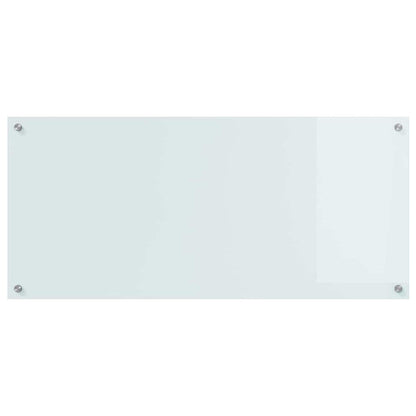 Keuken Achterwand 2 pcs Wit 110 x 50 cm gehard glas
