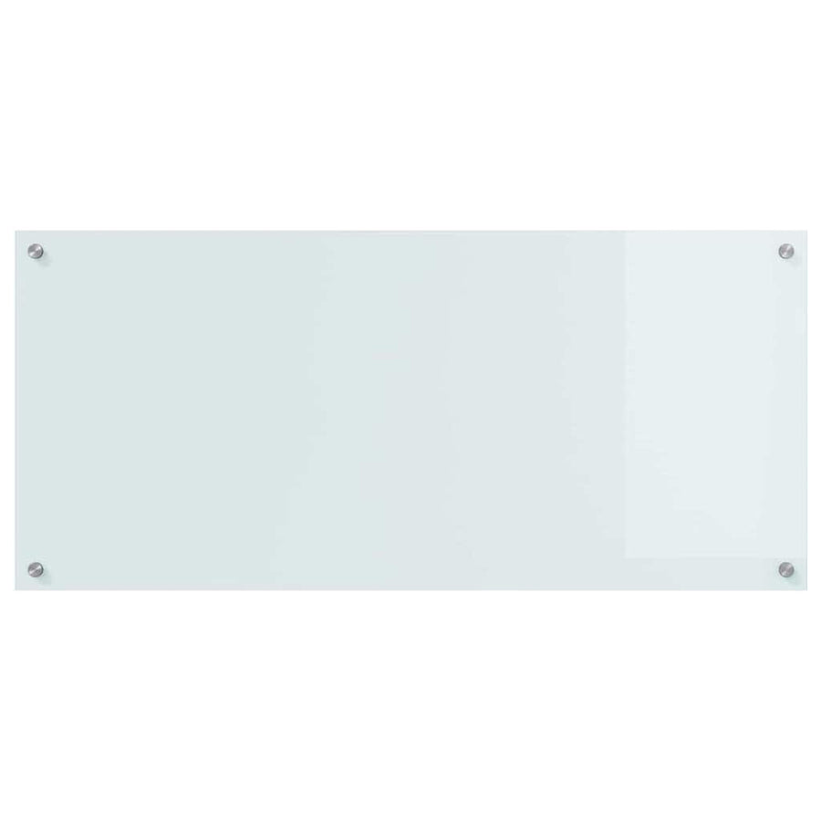 Keuken Achterwand 2 pcs Wit 110 x 50 cm gehard glas