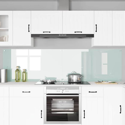 Keuken Achterwand 2 pcs Wit 110 x 60 cm gehard glas