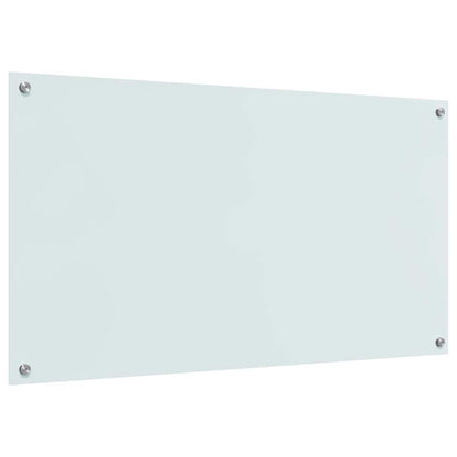Keuken Achterwand 2 pcs Wit 110 x 60 cm gehard glas