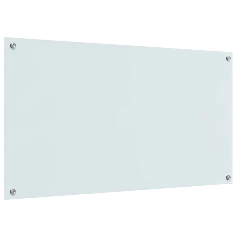 Keuken Achterwand 2 pcs Wit 110 x 60 cm gehard glas
