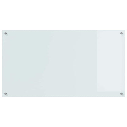 Keuken Achterwand 2 pcs Wit 110 x 60 cm gehard glas