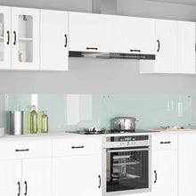 Keuken Spatscherm 2 pcs Wit 120 x 40 cm gehard glas