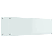 Keuken Spatscherm 2 pcs Wit 120 x 40 cm gehard glas