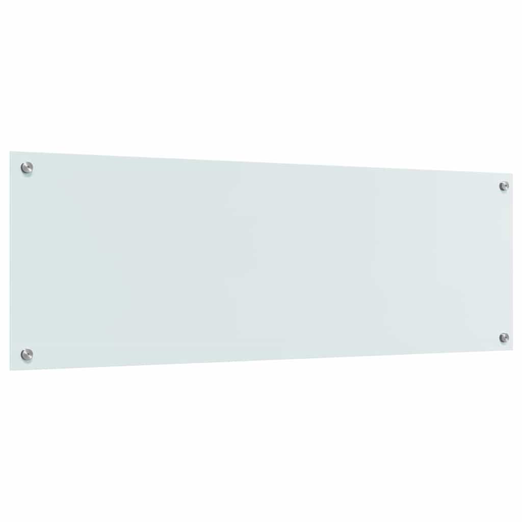 Keuken Spatscherm 2 pcs Wit 120 x 40 cm gehard glas