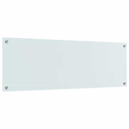 Keuken Spatscherm 2 pcs Wit 120 x 40 cm gehard glas